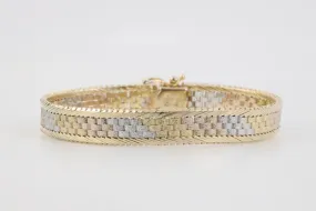 7.25" 925 Gold Plated Sterling Silver Bracelet (17.25g.)