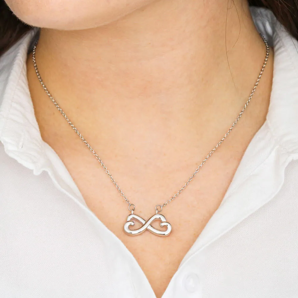 Beautiful Heart Infinity Necklace With Mom To Daughter You Are Braver Message Card