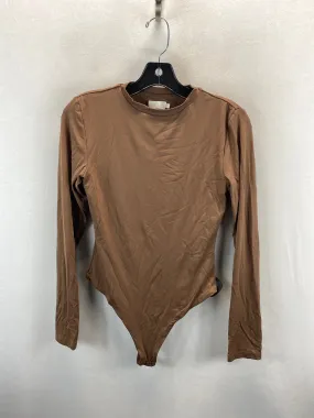 Bodysuit By Clothes Mentor In Brown, Size: M