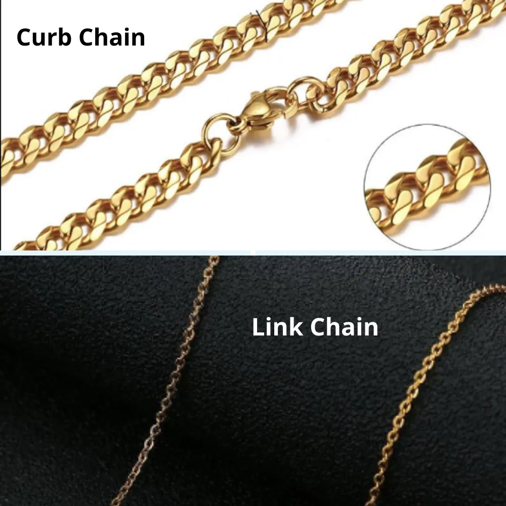 Custom Curb Chain Name Necklace