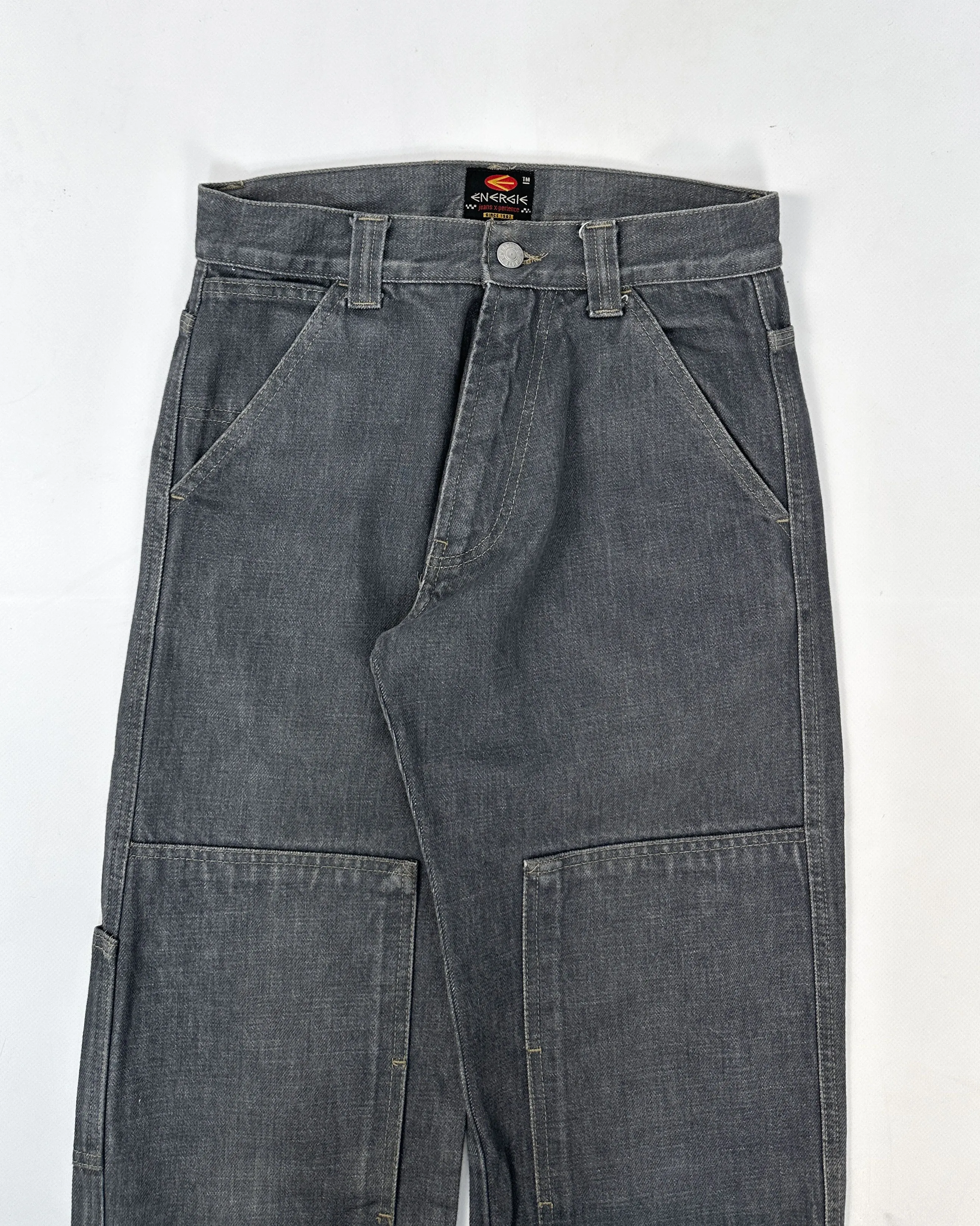 Energie Dark Grey Carpenter Pants 1990's