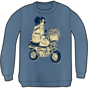 Flower and Bike Sweatshirt