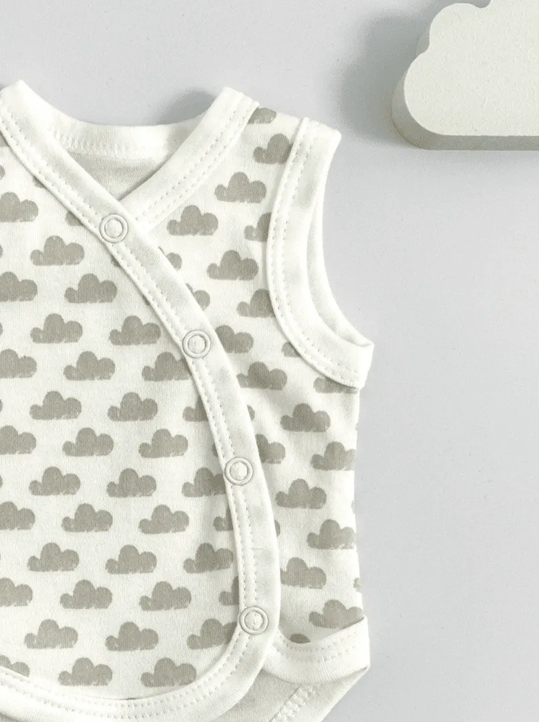 Incubator Vest, Silver Cloud, Premium 100% Organic Cotton