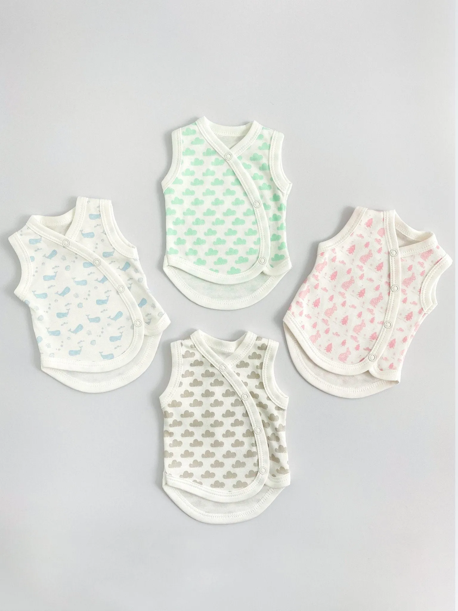 Incubator Vest, Silver Cloud, Premium 100% Organic Cotton