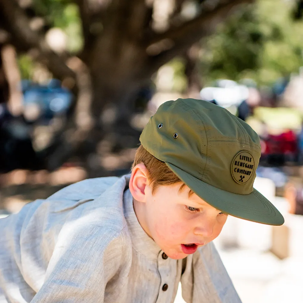 OLIVE 5 PANEL CAP - 3 Sizes