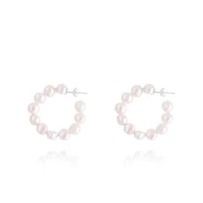 Olivia Silver Hoops