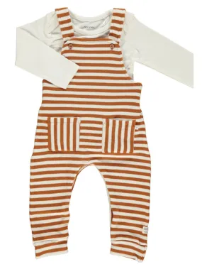 "Growing Every Day" Bodysuit & Dungaree Set - Organic Cotton