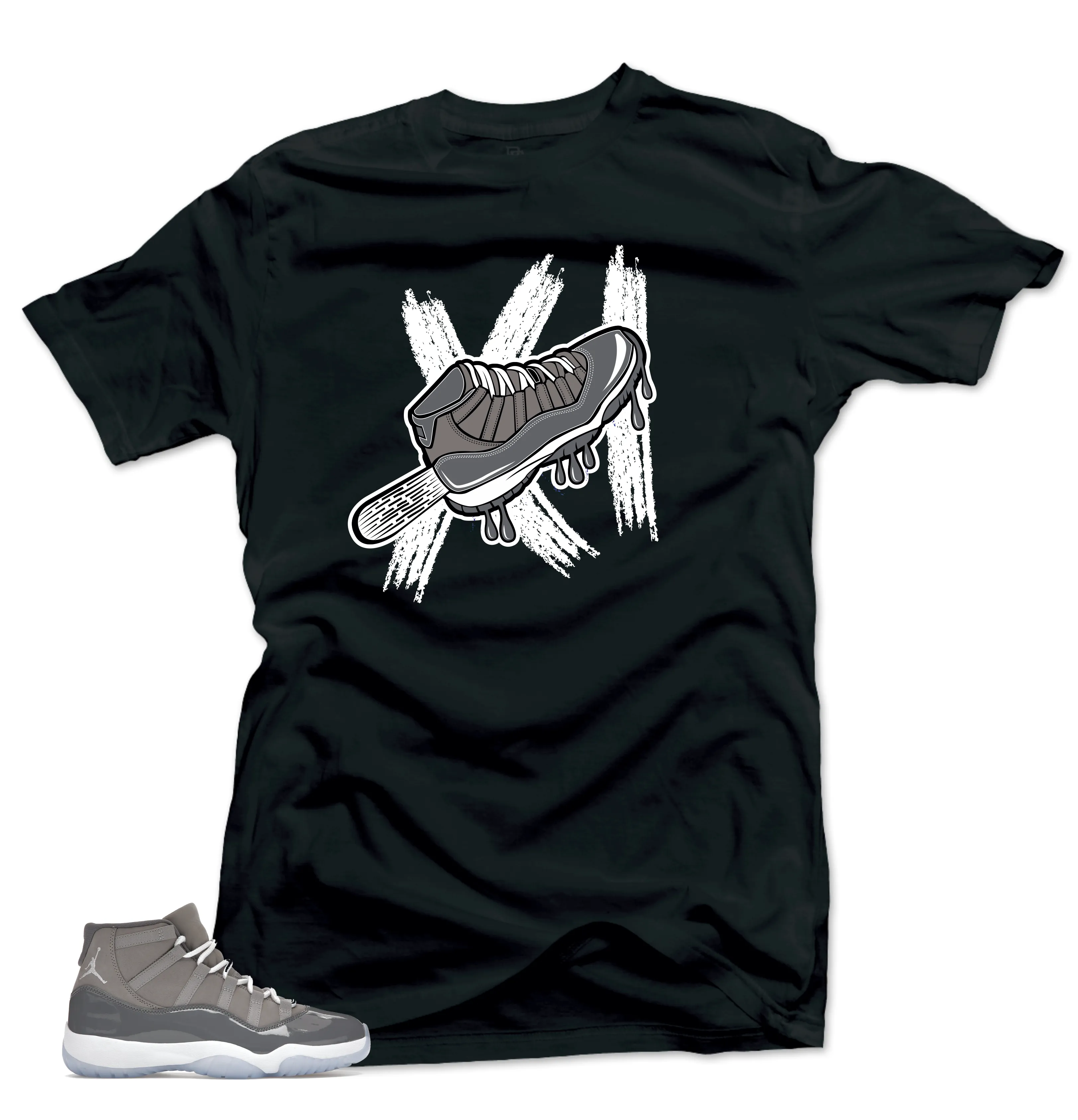 Shirts to Match Jordan 11 Cool Grey Sneakers -Ice Cream Tees