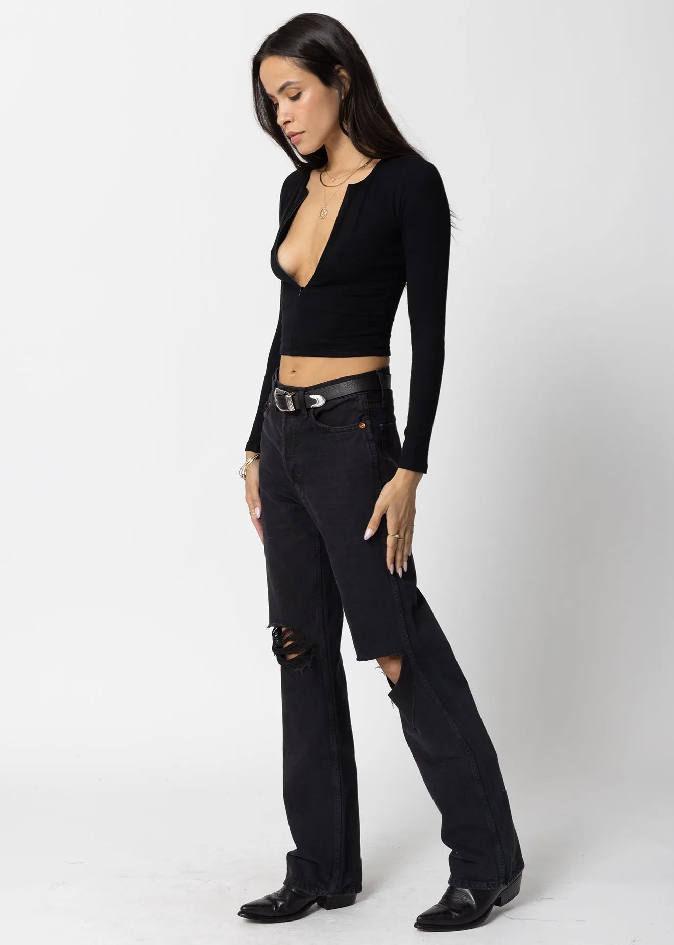 THE ZIP UP CROP