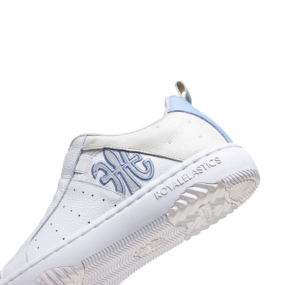 Women's Icon 2.0 White Blue Logo Leather Sneakers 96542-005